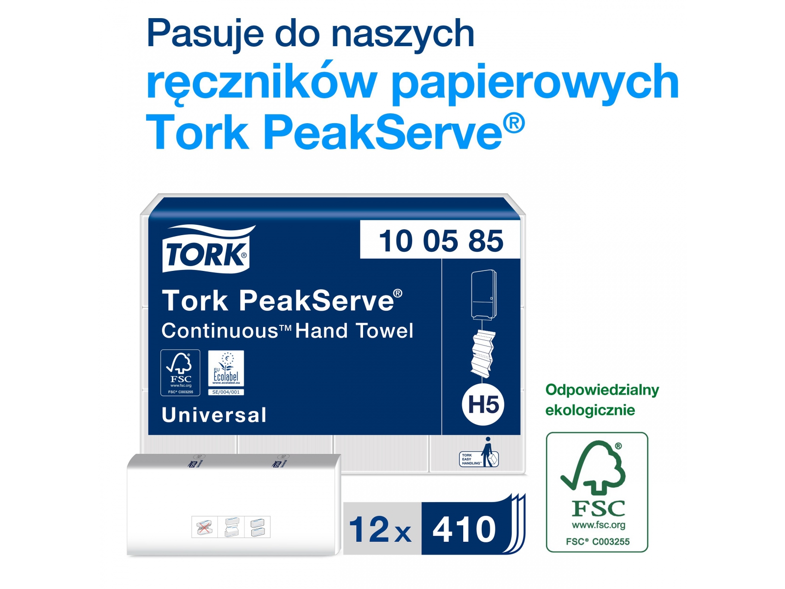 Dozownik PEAKSERVE TORK H5 552500 WHITE